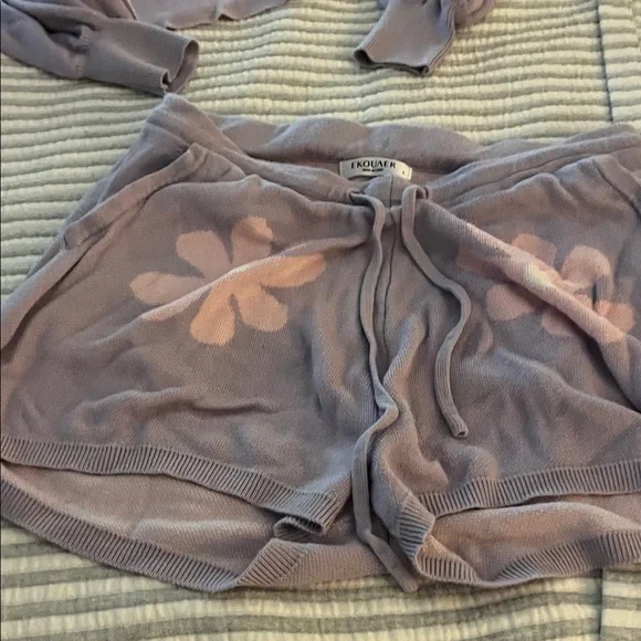 Exquira Women's Lavender Floral Pajama Set - Picture 3 of 6